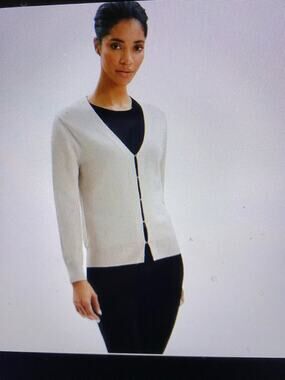 MM LaFluer Champagne Billie Cardigan Sweater Large